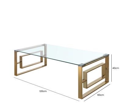 HSUK- Value Gold Metal Coffee Table