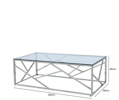 HSUK- Value Stainless Steel Metal Coffee Table