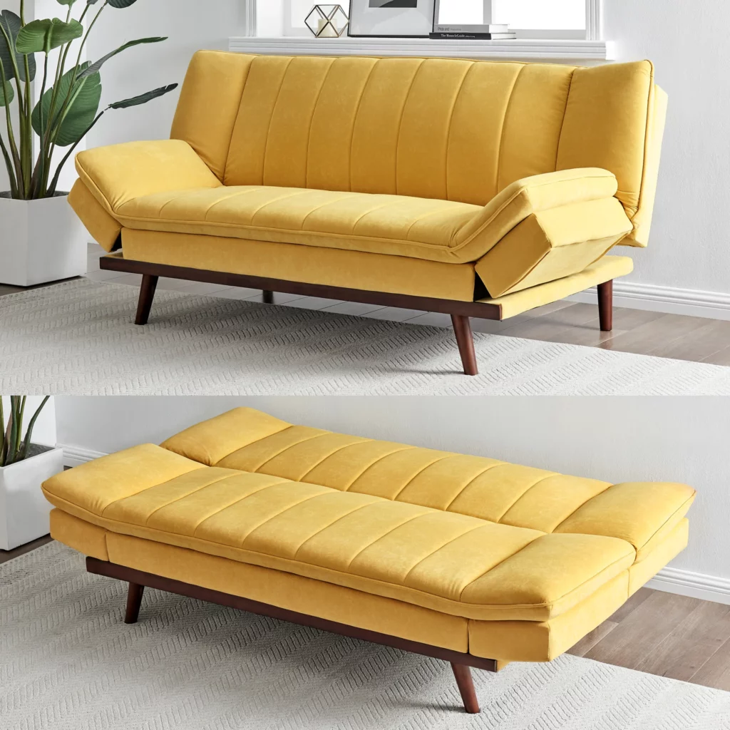 Mondaine Velvet Sofa Bed sleeper couch