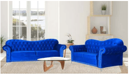 BUTTERFLY BLUE SOFA SET