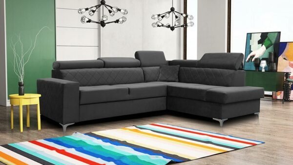 Gloss Corner Sofa Bed